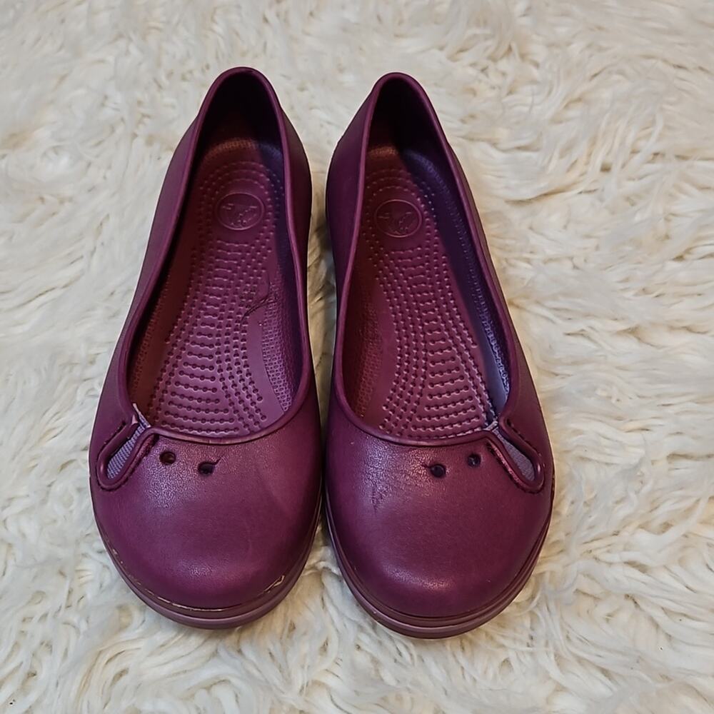 Crocs Purple Classic Ballet Flats